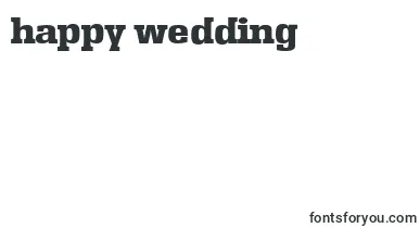 EnschedeserialHeavyRegular font – happy Wedding Day Fonts